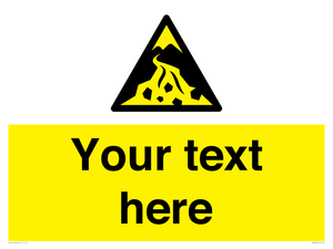 Custom Warning: Debris flow zone